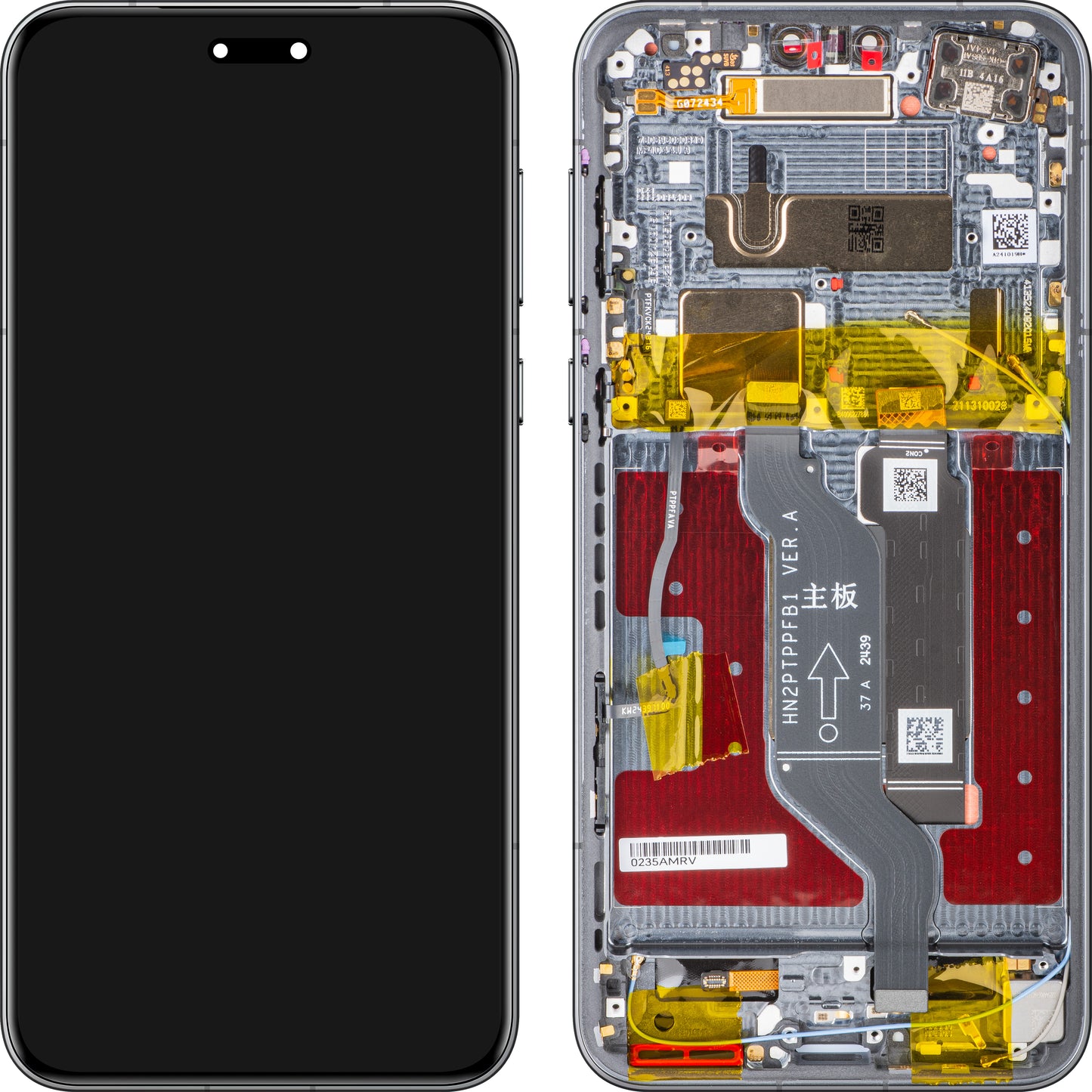 Display med Touchscreen Honor Magic7 Pro, med Ramme, Sort, Servicepakke 0235AMRV