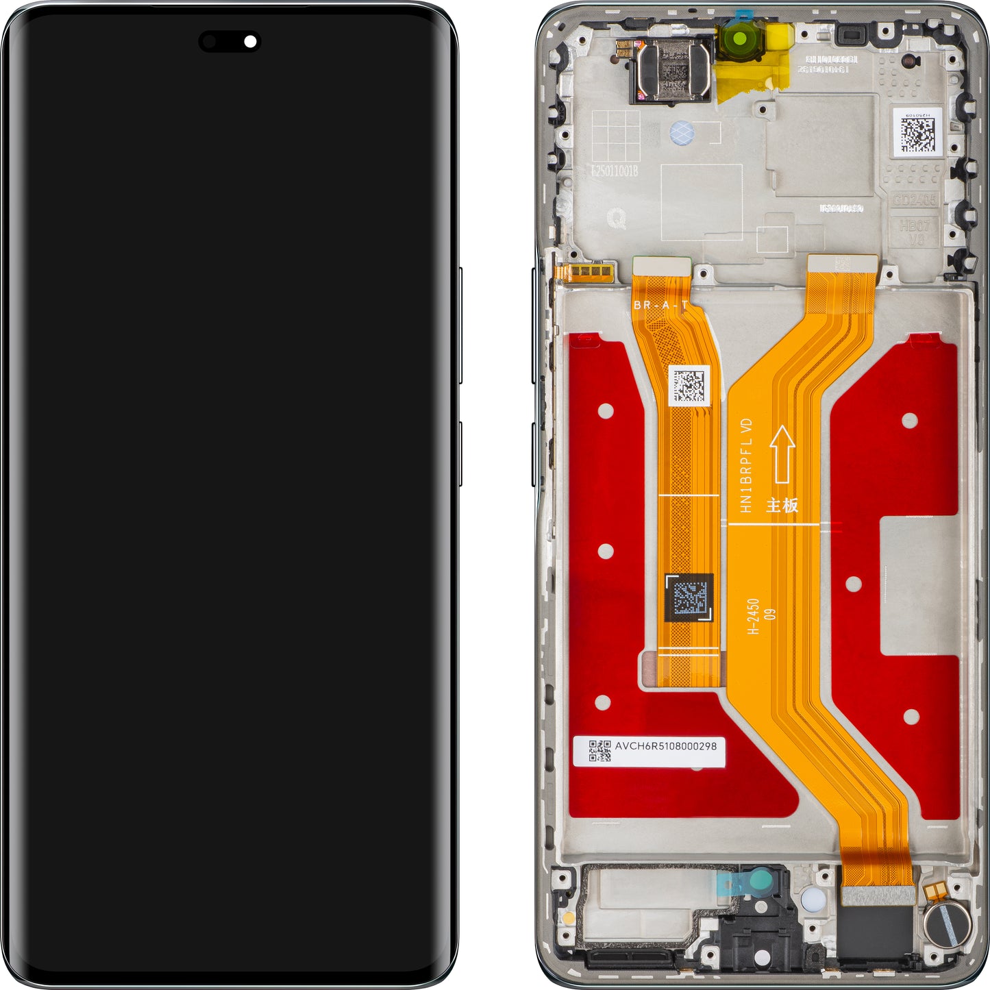 Display med Touchscreen Honor Magic7 Lite, med Ramme, Sort (Titanium Black), Service Pack 0235AMMM