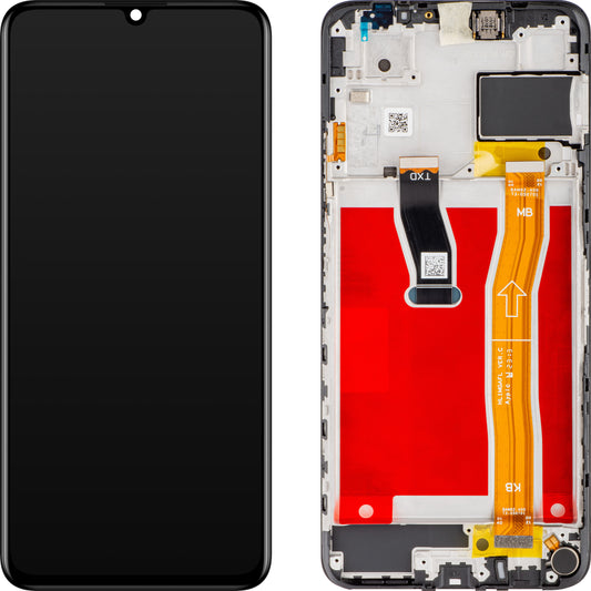 Display med berøringsskærm Huawei nova Y70, med ramme, Midnight Black, Service Pack 02354WHN