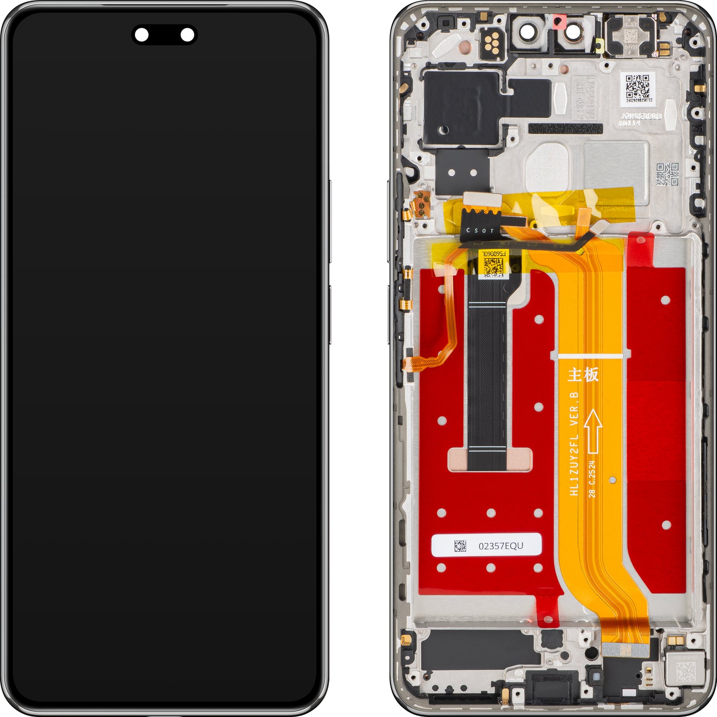 Display med Touchscreen Huawei nova 14 Pro, med Ramme, Sort, Service Pack 02357EQT