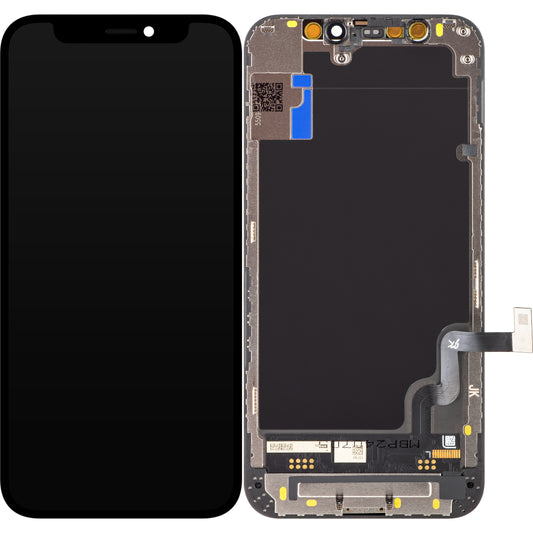 Touchscreen Display JK til Apple iPhone 12 mini, med ramme, In-Cell LCD-version, sort