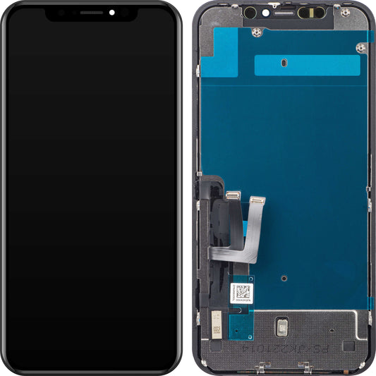 JK Touchscreen Display til Apple iPhone 11, med ramme, In-Cell LCD-version, sort