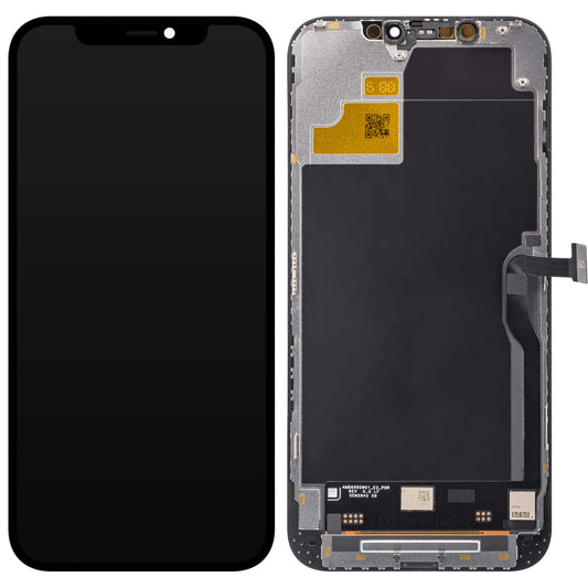 JK Touchscreen Display til Apple iPhone 12 Pro Max, med ramme, In-Cell LCD-version, sort