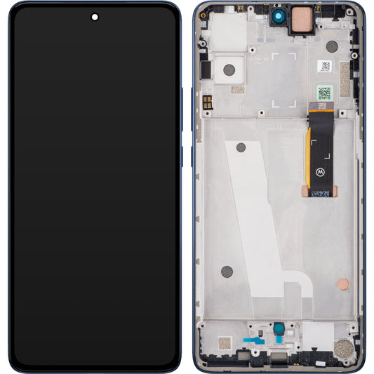 Touchscreen Display Motorola Edge 30, med ramme, Meteorite Gray, Service Pack 5D68C20584