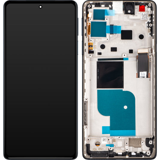 Touchscreen Display Motorola Edge 30 Pro, med ramme, sort, Service Pack 5D68C20263