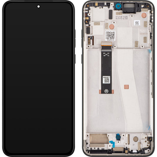 Berøringsskærm Motorola Edge 30 Neo, med ramme, sort (Black Onyx), Service Pack 5D68C21403