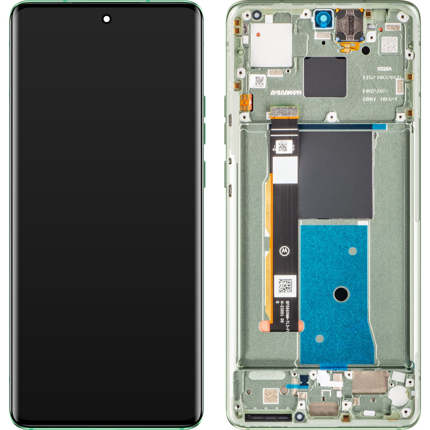 Motorola Edge 40 Touchscreen Display med ramme, Nebula Green, Service Pack 5D68C22672