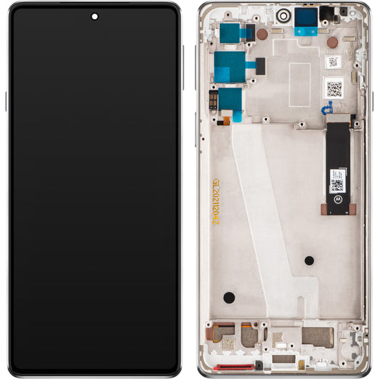 Motorola Edge 20 Touchscreen Display, med ramme, Frosted White, Service Pack 5D68C19194