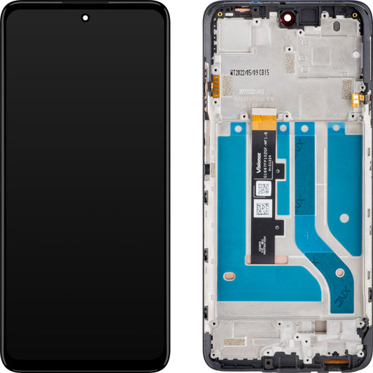 Touchscreen Display Motorola Edge 20 Lite, med ramme, sort, Service Pack 5D68C19271