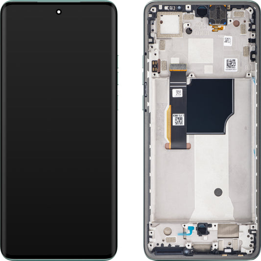 Berøringsskærm Motorola Edge 40 Neo, med ramme, L3-version, turkis (Soothing Sea), Service Pack 5D68C23159