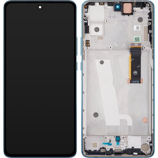 Touchscreen Display Motorola Edge 30, med ramme, grøn (Aurora Green), Service Pack 5D68C20585