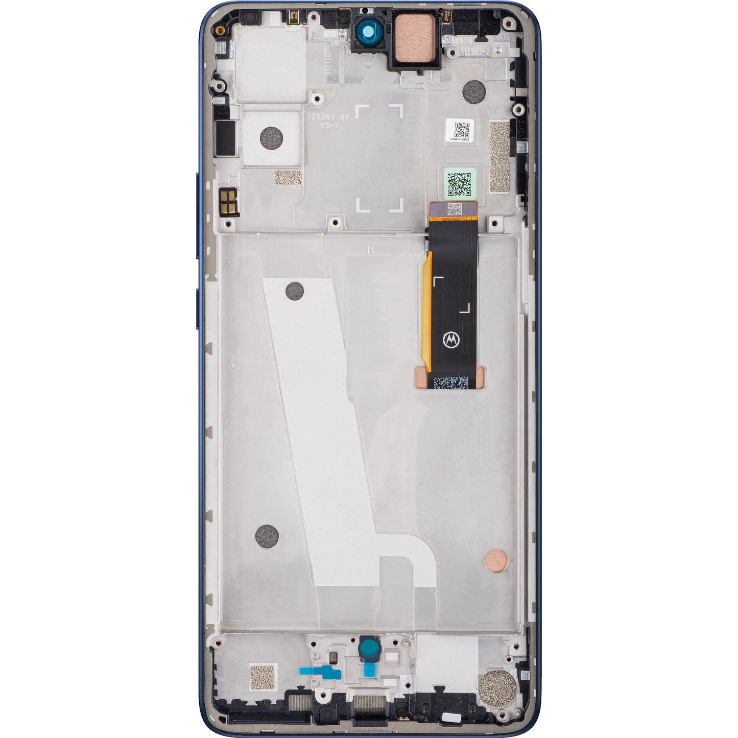 Touchscreen Display Motorola Edge 30, med ramme, Meteorite Gray, Service Pack 5D68C20584