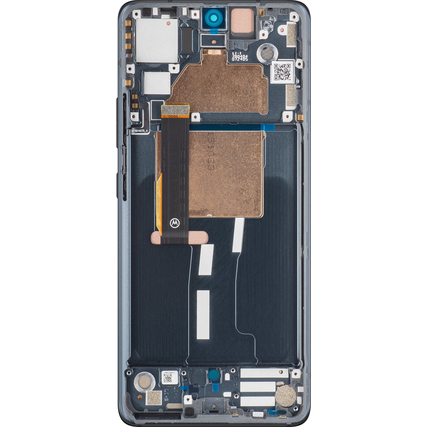 Berøringsskærm Motorola Edge 30 Fusion, med ramme, sort (kosmisk grå), servicepakke 5D68C21527