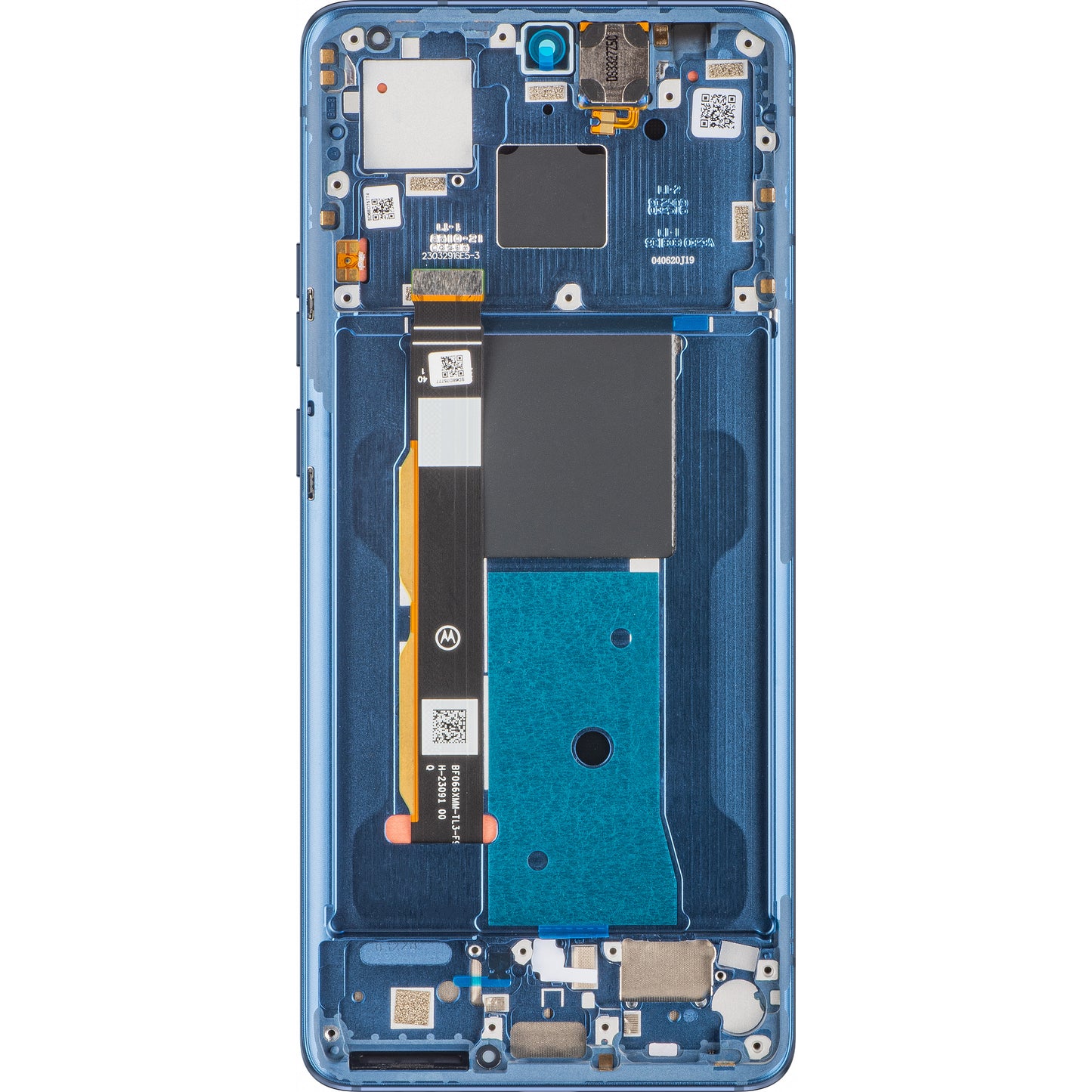 Touchscreen Display Motorola Edge 40, med ramme, Lunar Blue, Service Pack 5D68C22671