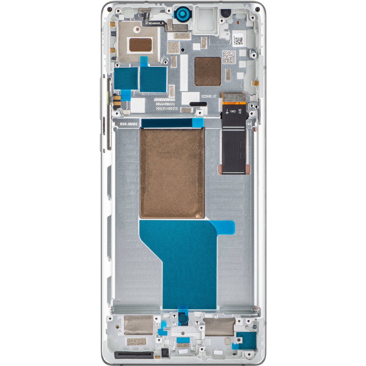 Motorola Edge 30 Ultra Touchscreen Display med ramme, Starlight White, Service Pack 5D68C21453