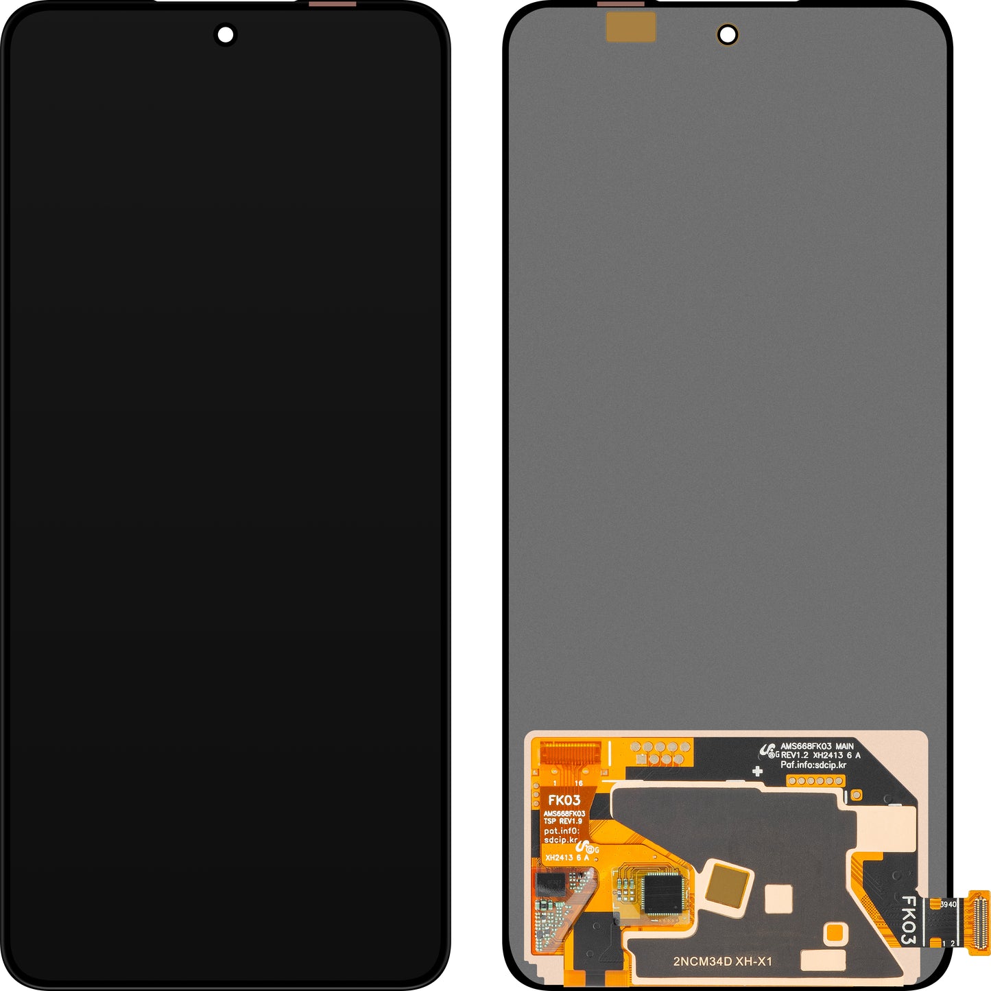 Display med Touchscreen MP kompatibel med Realme 14T / 14, OLED-version