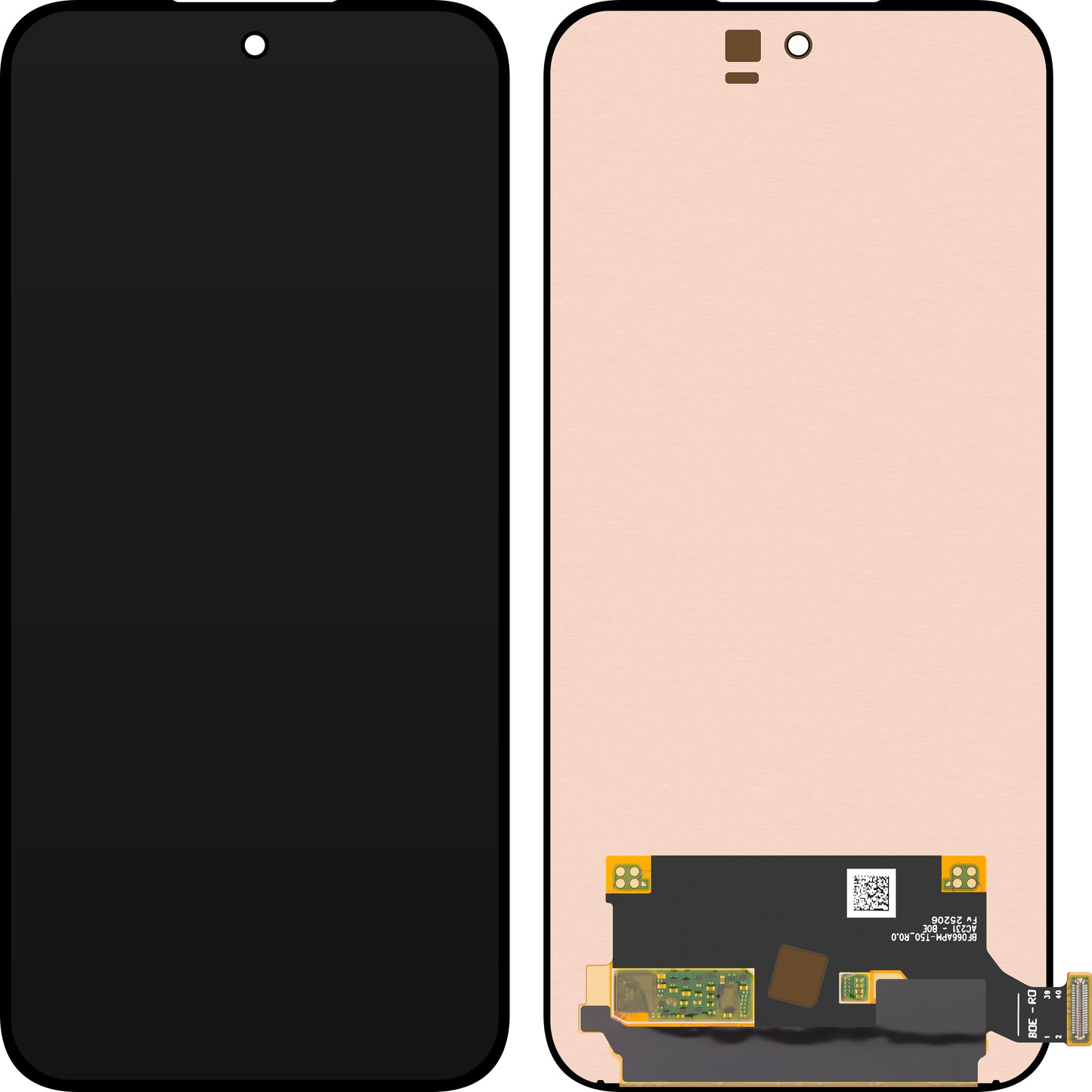 Display med Touchscreen MP kompatibel med Oppo Reno13