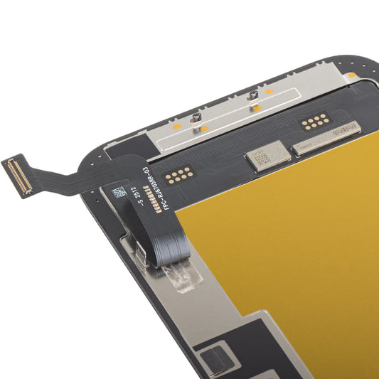 Display med MP touchscreen kompatibel med Apple iPhone 15 Plus, med ramme, Soft OLED FHD IC Movable version, Sort