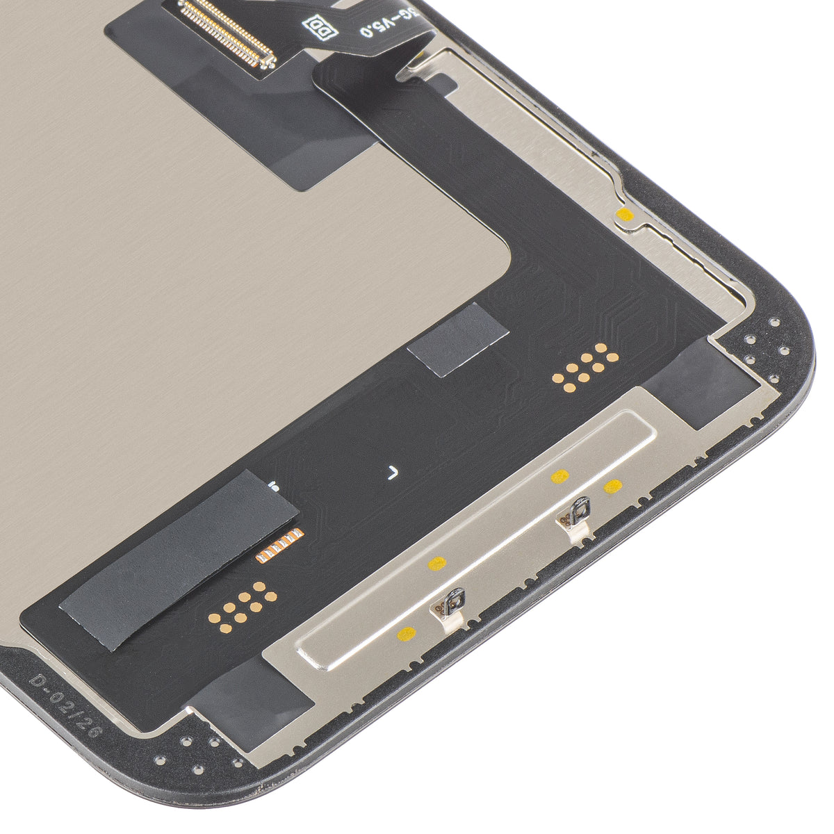 Display med MP touchscreen kompatibel med Apple iPhone 14, med ramme, Soft OLED FHD 120Hz IC Movable version, Sort