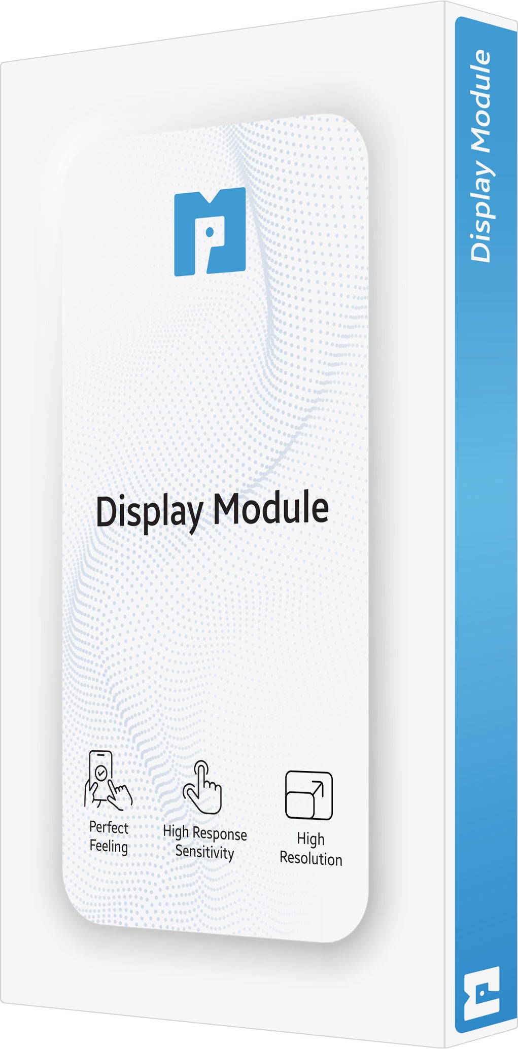 MP Touchscreen-display kompatibelt med Apple iPhone 16, med ramme, Premium Soft OLED FHD Diagnostic version, sort