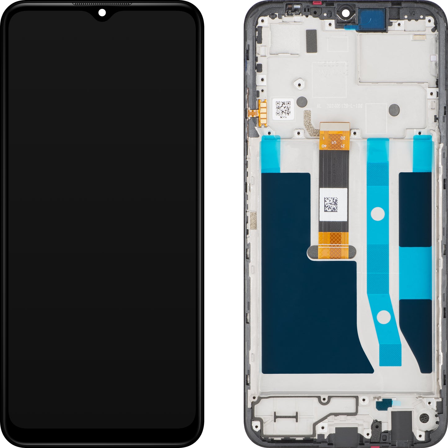 Nokia G42 Touchscreen Display with Bezel, Black, Service Pack 70101355H001