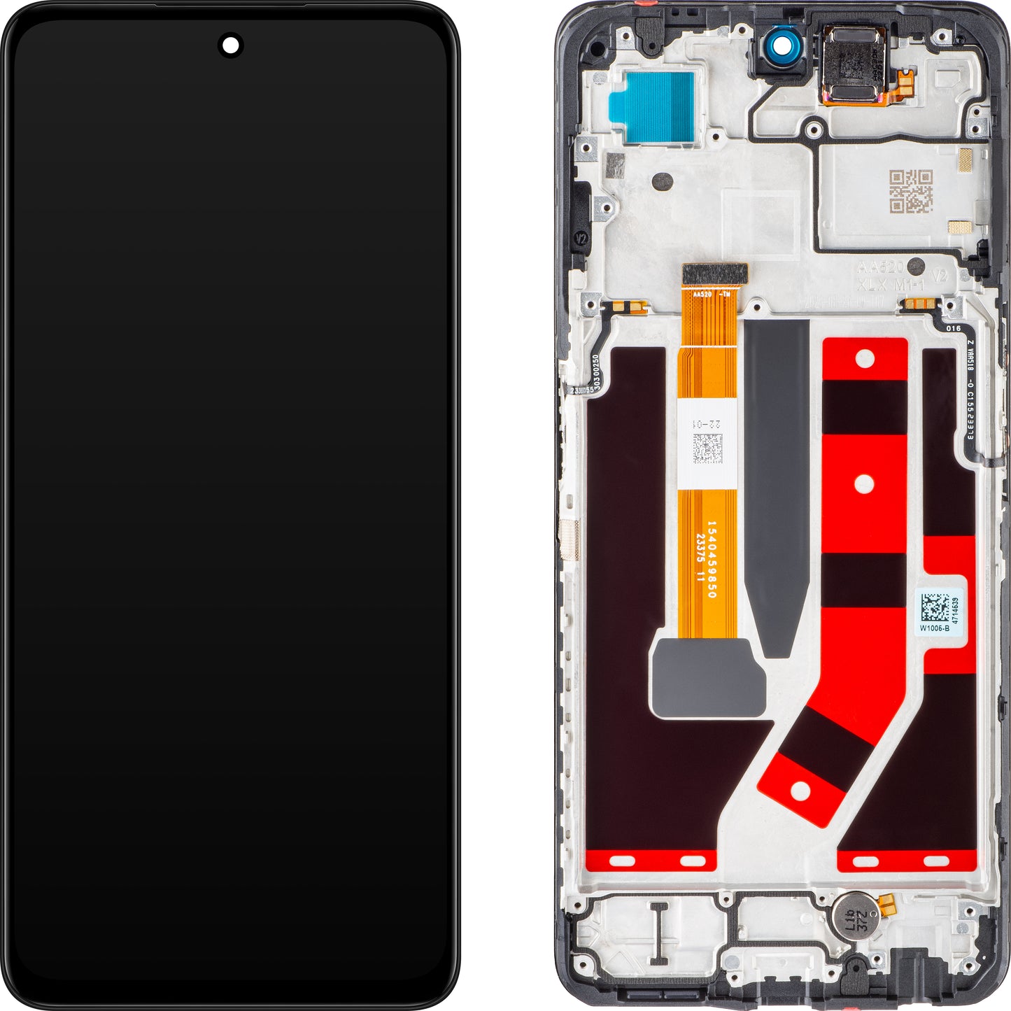 Display med Touchscreen OnePlus Nord CE 3 Lite / Nord N30, med Ramme, Grå (Chromatic Gray), Service Pack 1001100068