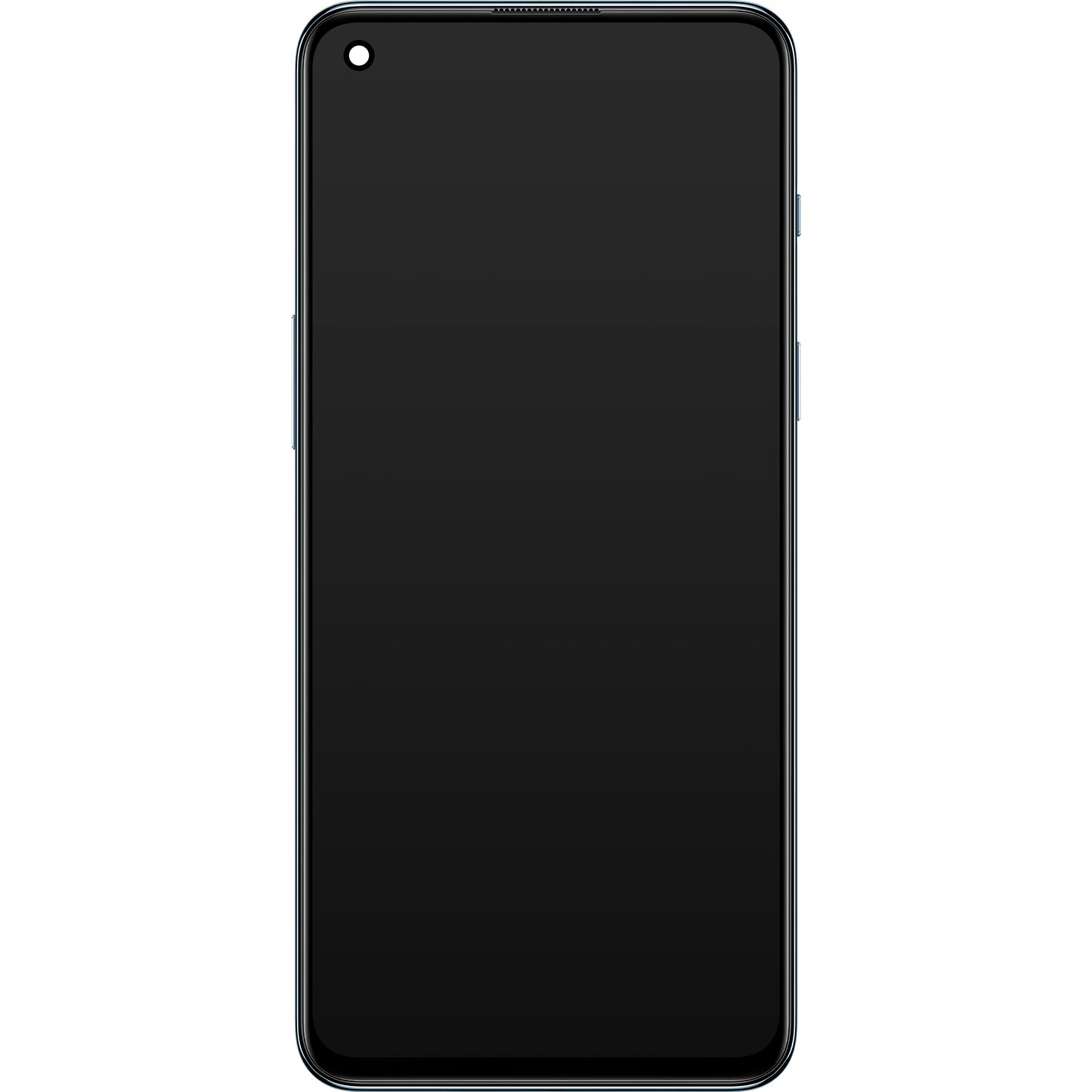 OnePlus Nord 2 5G Touchscreen Display med Ramme, Grå (Gray Sierra), Service Pack 2011100360