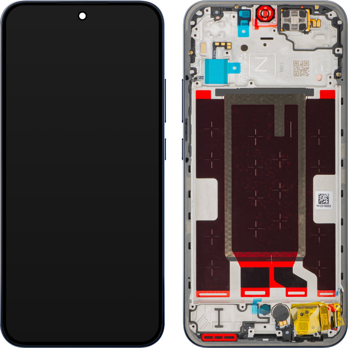 Display med Touchscreen Oppo Reno15 F, med Ramme, Twilight Blue (Bleumarin), Service Pack 621029000800