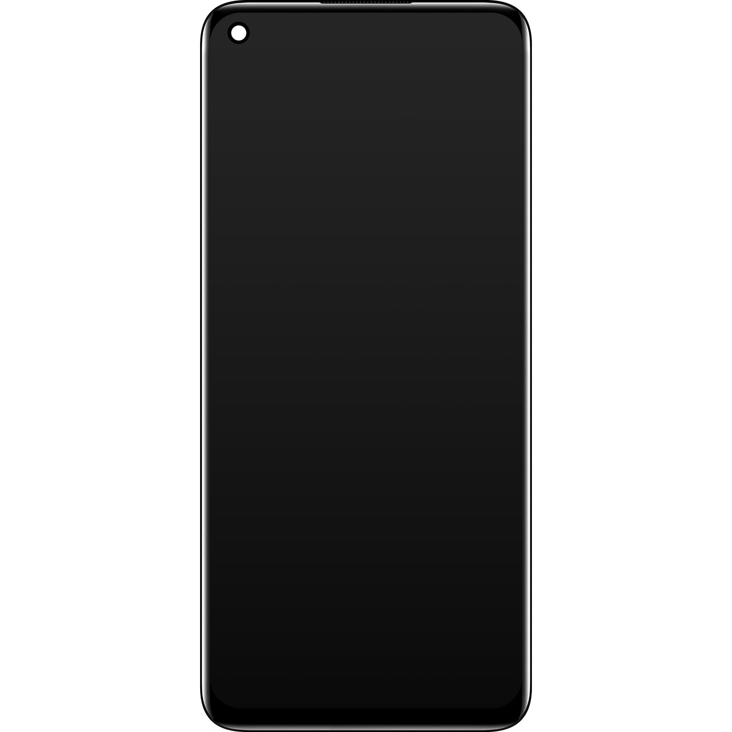 Touchscreen-display til Oppo A96, med ramme, sort, Service Pack 4130058