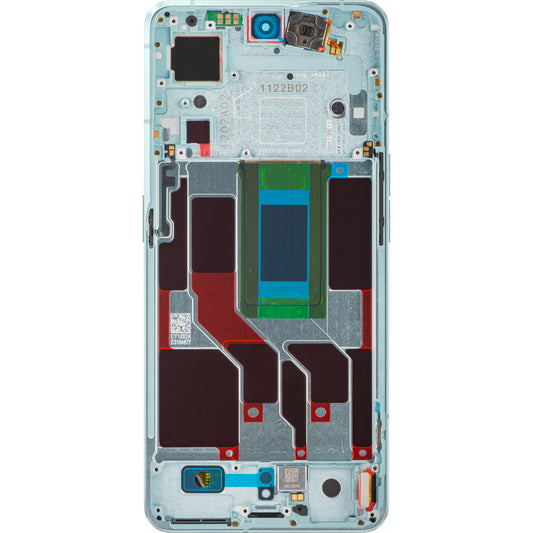 Touchscreen-display Oppo Reno8 Pro+ / Reno8 Pro, med ramme, grøn, swap 4130264