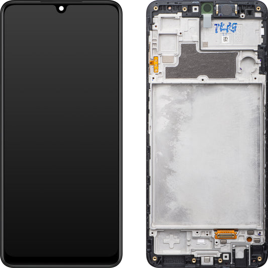 Samsung Galaxy M22 M225 Touchscreen Display, med ramme, sort, Service Pack GH82-26153A