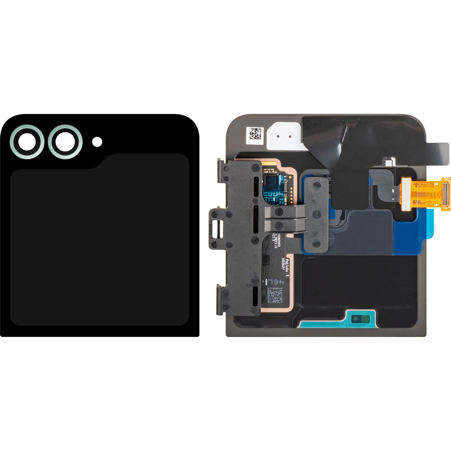 Display med Touchscreen Samsung Galaxy Z Flip6 F741, Sub Outer, Grøn (Mint), Servicepakke GH97-30012D