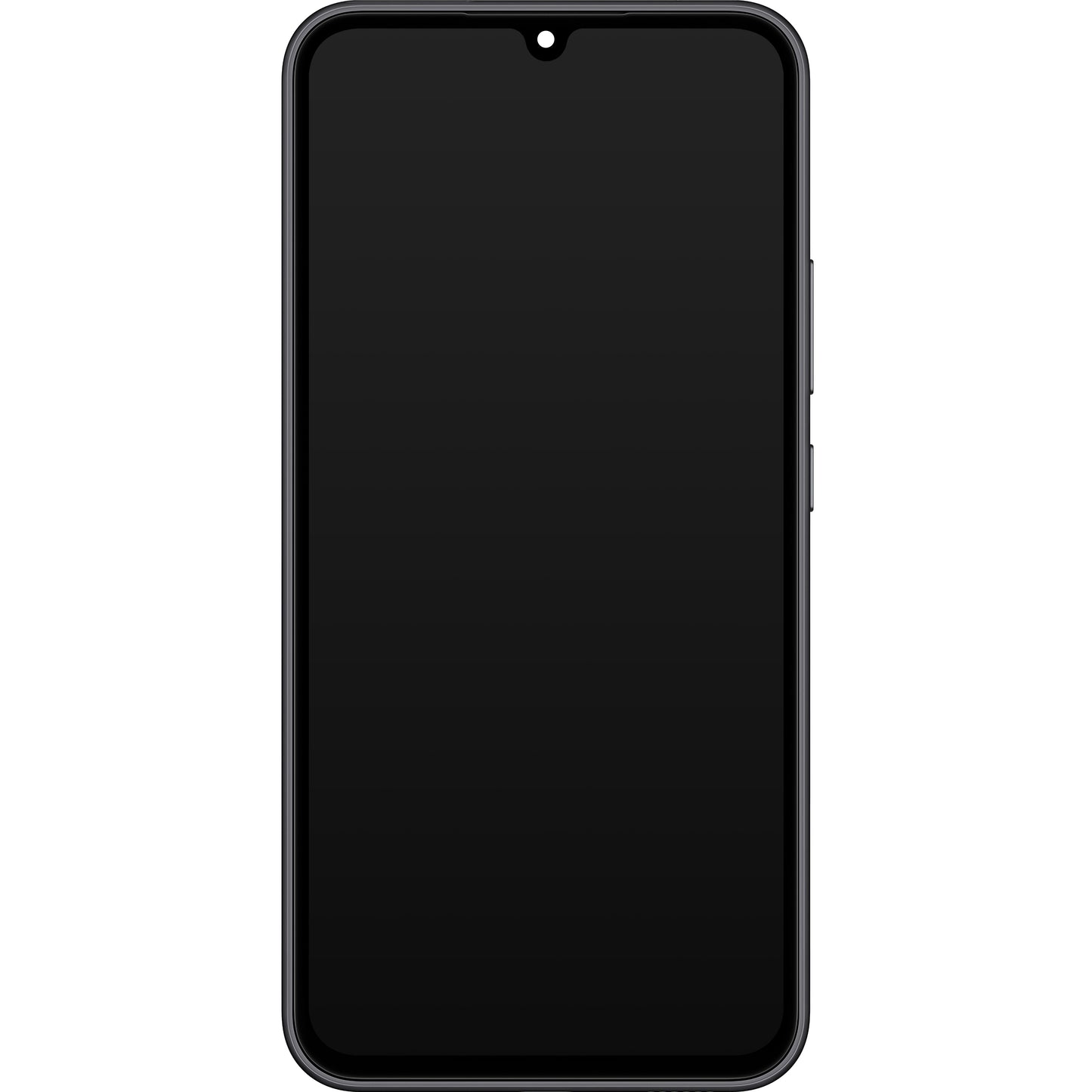 Touchscreen-skærm Samsung Galaxy A34 A346, med ramme, sort (grafit), servicepakke GH82-31200A
