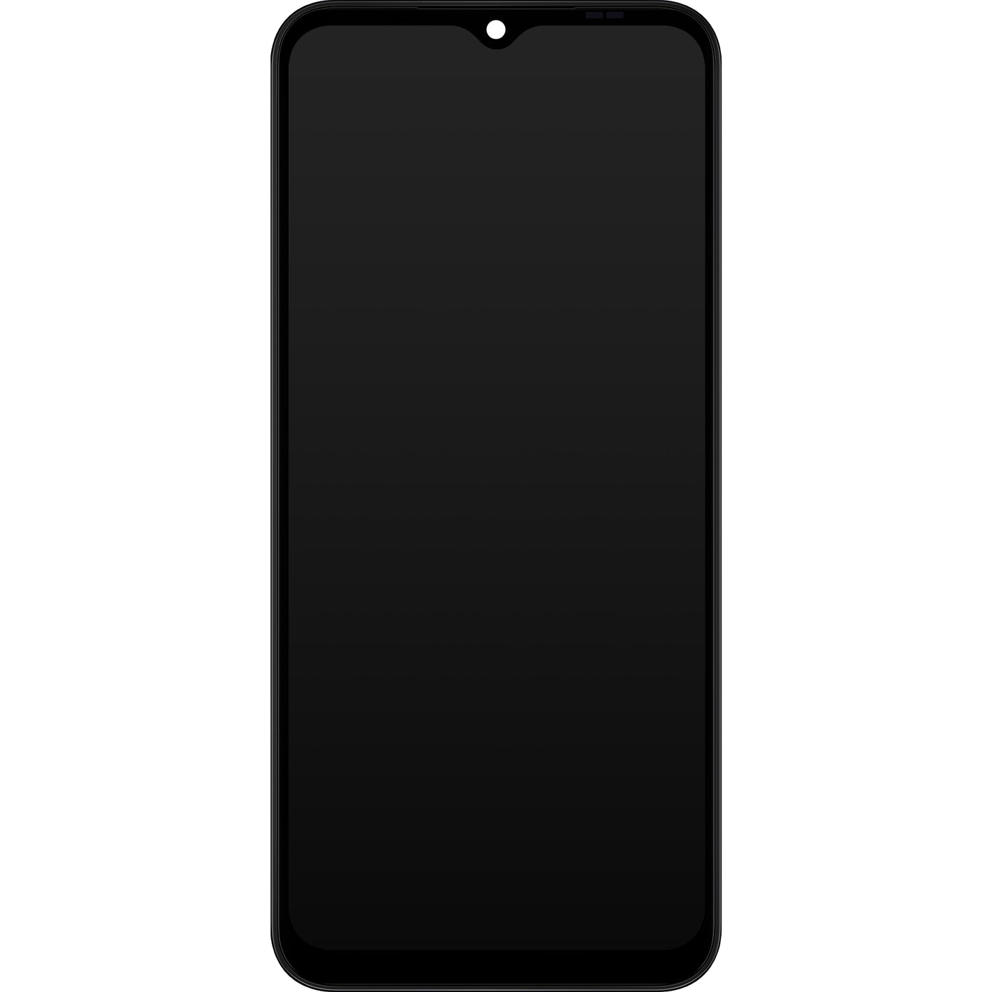 Touchscreen-skærm Samsung Galaxy A14 A145, med ramme, Europa-version, sort, servicepakke GH81-23540A