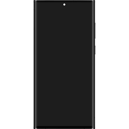 Touchscreen Display Samsung Galaxy S22 Ultra 5G S908 Touchscreen, med ramme, sort, Service Pack GH82-27488A