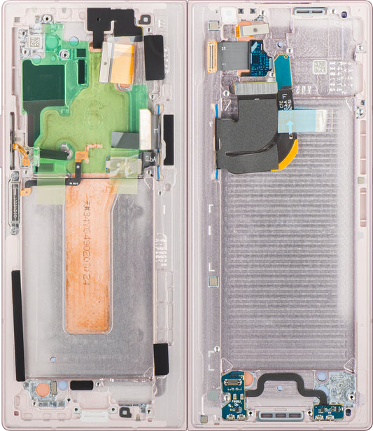 Samsung Galaxy Z Fold6 F956 Touchscreen Display med Ramme, Under Inner, Pink, Service Pack GH82-35042B