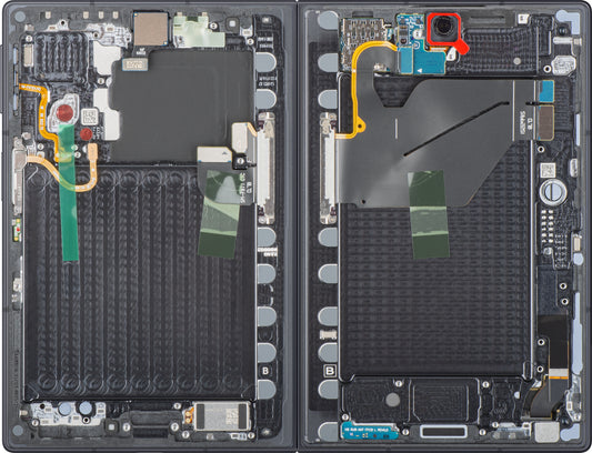 Samsung Galaxy Z Fold8 F971 Touchscreen Display med Ramme, Under Inner, Sort (Grafit), Service Pack GH82-39869A