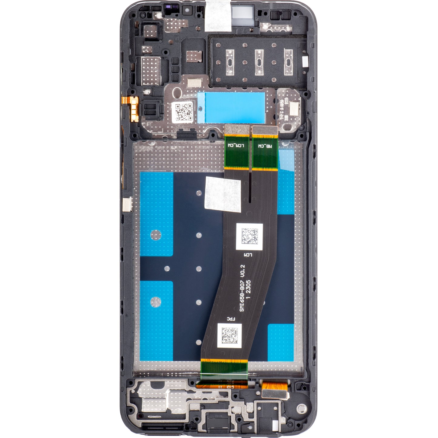 Touchscreen-skærm Samsung Galaxy A14 A145, med ramme, Europa-version, sort, servicepakke GH81-23540A