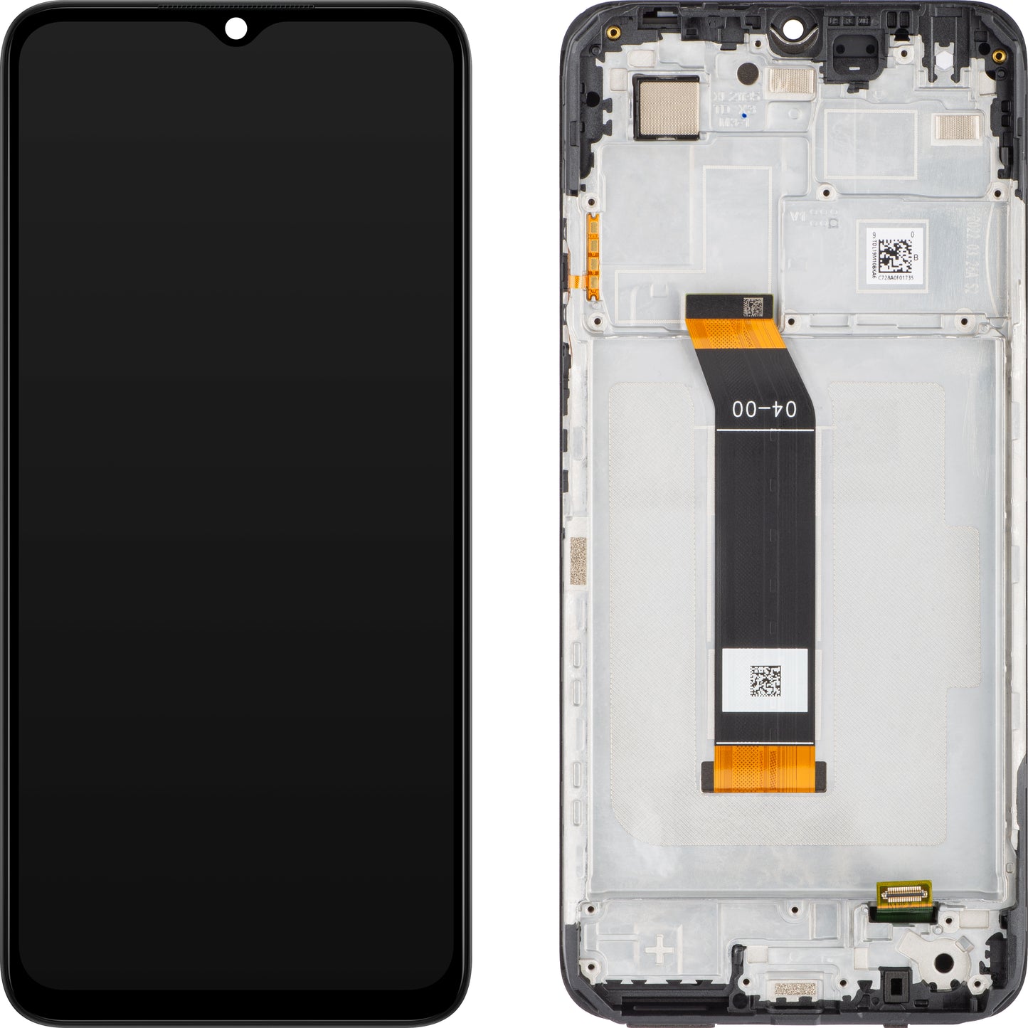 Display med Touchscreen Xiaomi Poco M5 / M4 5G / Redmi 10 5G, med Ramme, Sort, Service Pack 560005L19P00