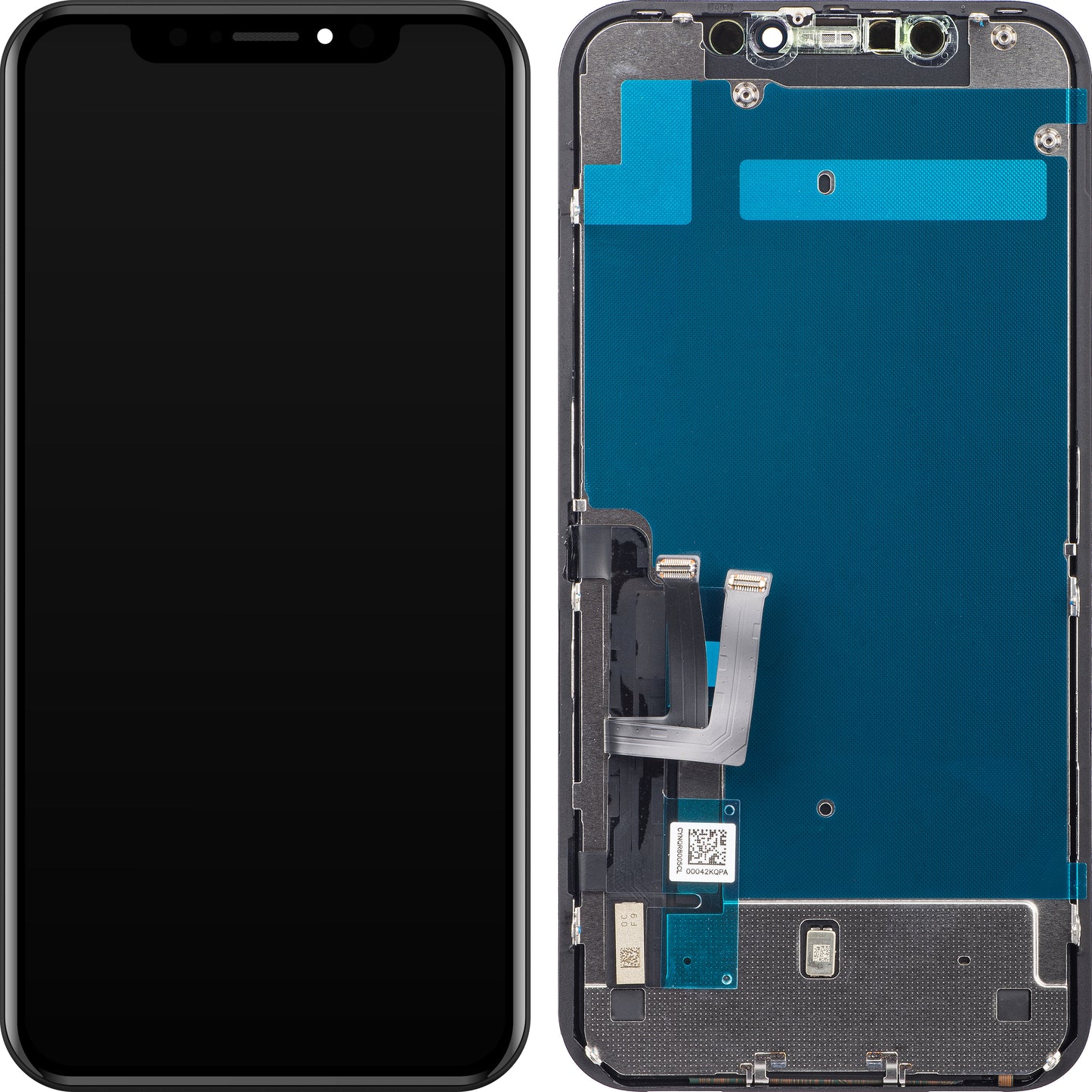ZY Touchscreen Display til Apple iPhone 11, med ramme, LCD In-Cell IC Flytbar, Sort