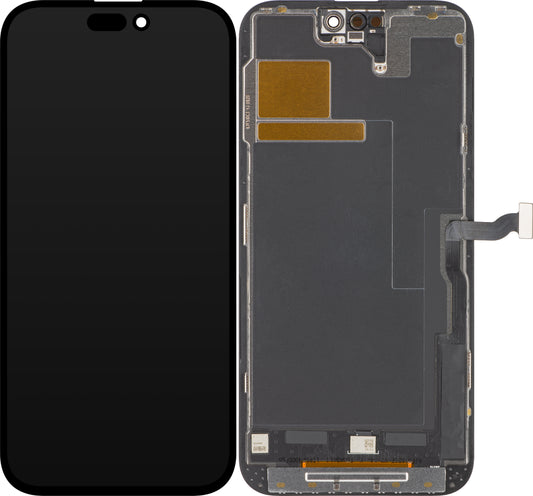 ZY Touchscreen Display til Apple iPhone 14 Pro Max, med ramme, In-Cell IC Movable LCD Version, Sort