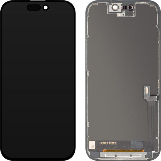 Display med Touchscreen ZY til Apple iPhone 17, med Ramme, LCD In-Cell IC Movable Version, Sort