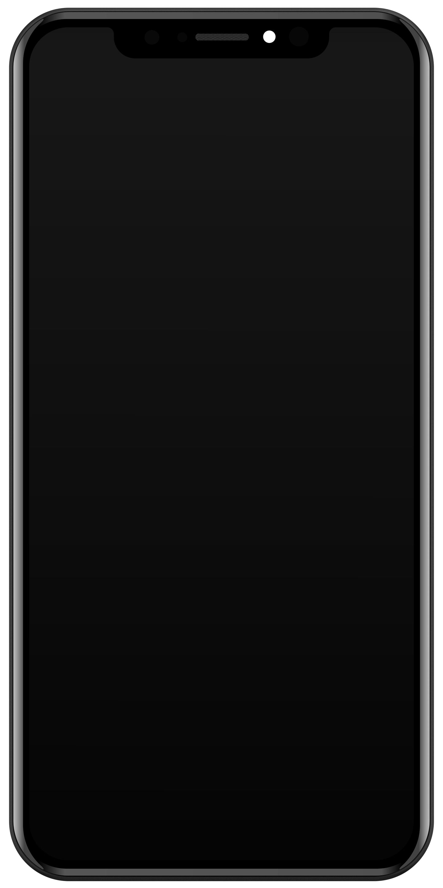 Touchscreen Display JK til Apple iPhone XS, med ramme, In-Cell LCD-version, sort