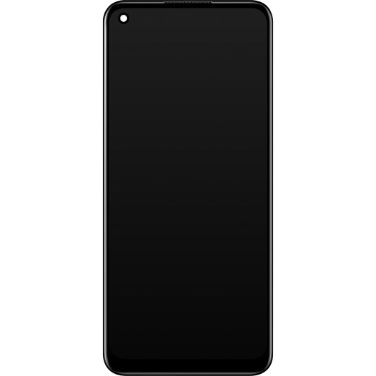 Touchscreen Display Oppo A11s / A53s / A32 / A33 (2020) / A53 4G, med ramme, sort, Service Pack 4905105