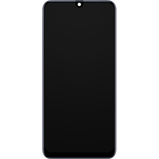Touchscreen-skærm Samsung Galaxy M31 M315, med ramme, sort, servicepakke GH82-22405A