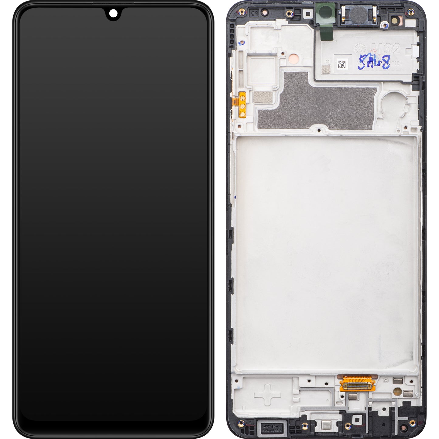 Samsung Galaxy M32 M325 Touchscreen Display Samsung Galaxy M32 M325, med ramme, sort, Service Pack GH82-26193A