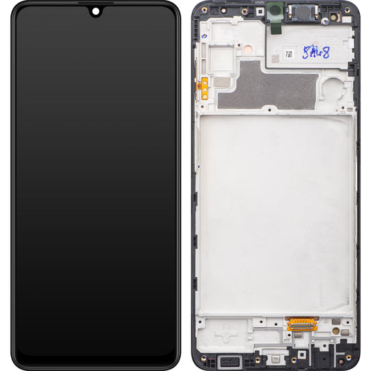 Samsung Galaxy M32 M325 Touchscreen Display Samsung Galaxy M32 M325, med ramme, sort, Service Pack GH82-26193A