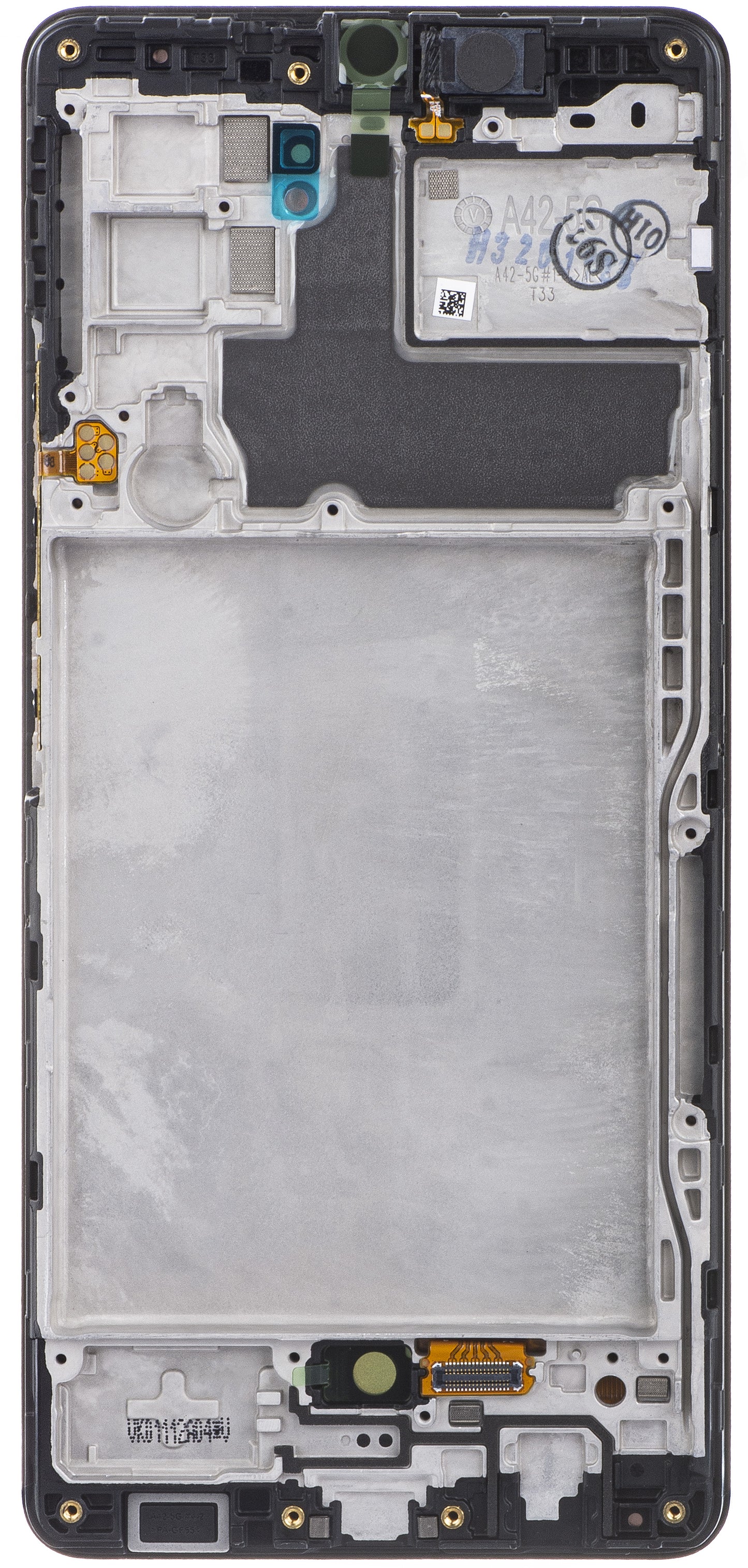 Touchscreen Display Samsung Galaxy A42 5G A426, med ramme, sort, Service Pack GH82-24375A