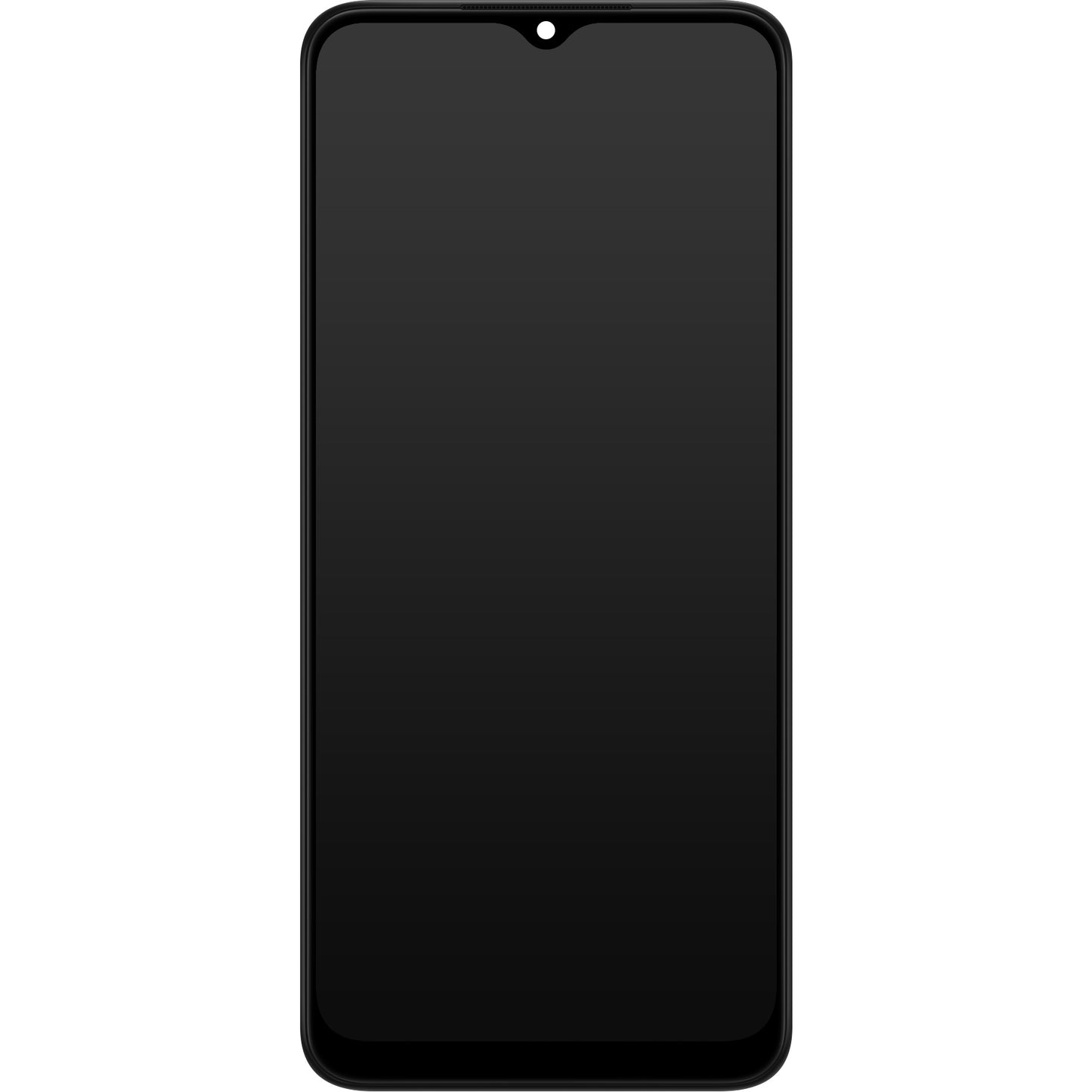 Touchscreen-skærm Samsung Galaxy A22 5G A226, med ramme, sort, servicepakke GH81-20694A