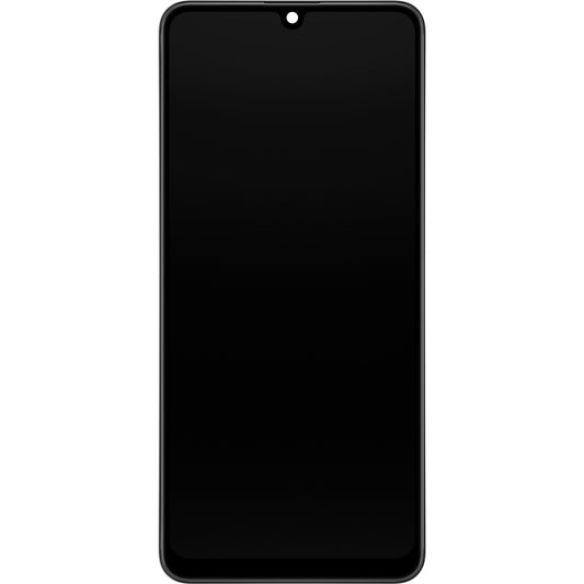Touchscreen-skærm Samsung Galaxy A32 A325, med ramme, sort, servicepakke GH82-2555579A